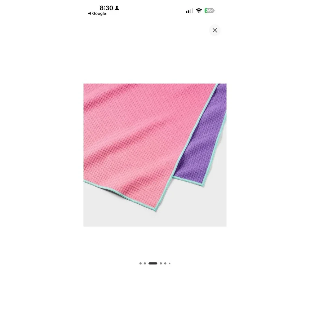Pink Ombre XL 6ft Beach Towel, Sand Resistant 100% Recycled Polyester -Sun Squad